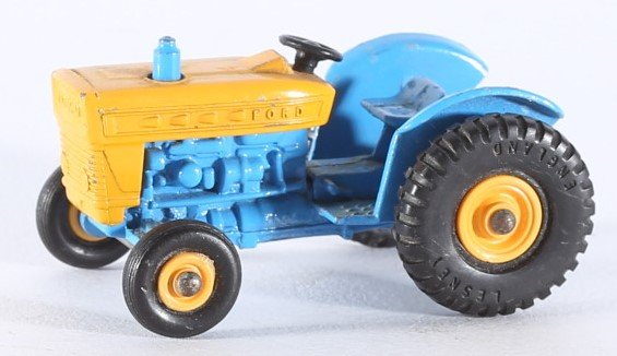 kallistoys auctions auktionen-antique vintage toys-antik historisch spielzeug-matchbox-lesney-england-diecast-series 1 to 75-ford tractor-trecker-blue-blau-39-2a