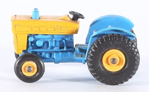 kallistoys auctions auktionen-antique vintage toys-antik historisch spielzeug-matchbox-lesney-england-diecast-series 1 to 75-ford tractor-trecker-blue-blau-39-2c