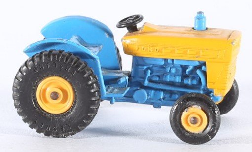 kallistoys auctions auktionen-antique vintage toys-antik historisch spielzeug-matchbox-lesney-england-diecast-series 1 to 75-ford tractor-trecker-blue-blau-39-2e