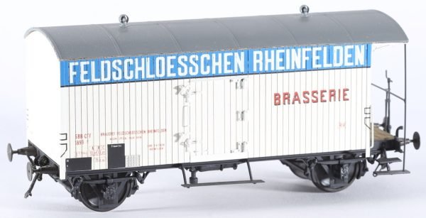 kallistoys auctions auktionen-antique vintage toys-antik historisch spielzeug-rittech-switzerland-train-eisenbahn-gauge-spur 0-beer waggon-bierwagen-feldschloesschen rheinfelden-1f