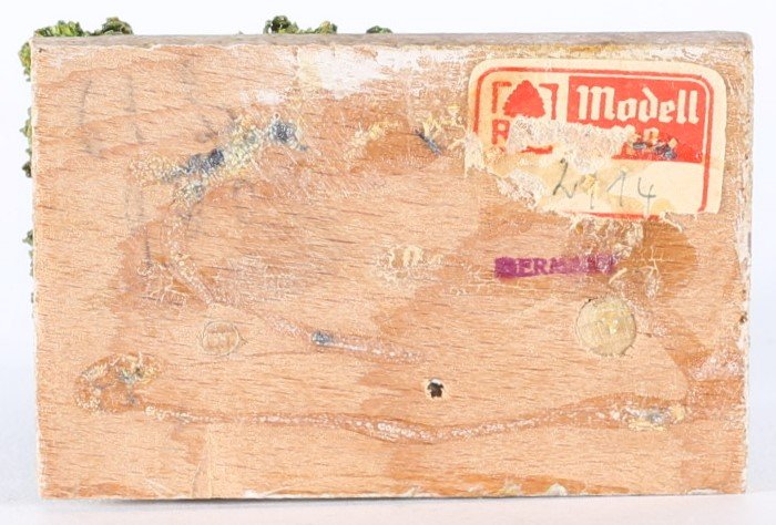 kallistoys auctions auktionen-antique vintage toys-antik historisch spielzeug-rudolf spitaler-germany-wood accessory-holz zubehör-fir tree bank scenery-tanne bank tränke diorama-2114-2f