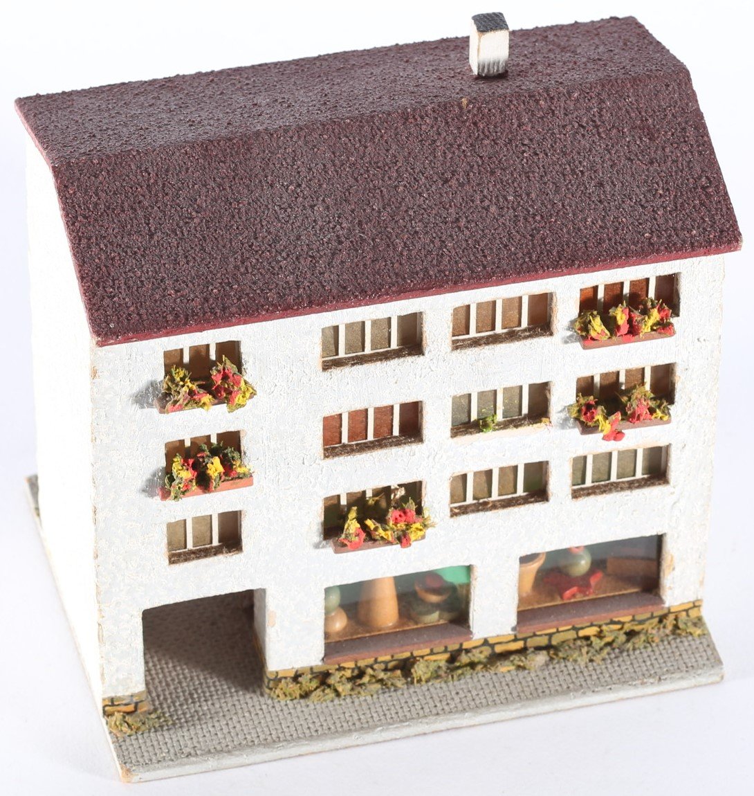 kallistoys auctions auktionen-antique vintage toys-antik historisch spielzeug-rudolf spitaler-germany-wood house-holzhaus-city house-stadthaus-shop-laden-geschäft-6543-1b