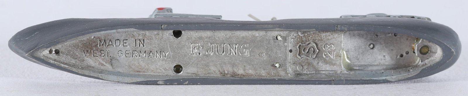 kallistoys auctions auktionen-antique vintage toys-antik historisch spielzeug-schowanek-hansa modelle-germany-metal-ship-schiff-scale 1 to 1250-supply vessel-versorgungsschiff-f. jung-28-1f