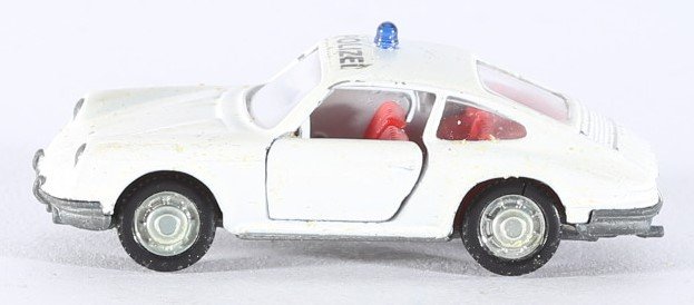 kallistoys auctions auktionen-antique vintage toys-antik historisch spielzeug-schuco-germany-diecast-car-auto-scale 1 to 66-porsche 911s-autobahnpolizei-white-weiss-825-2c
