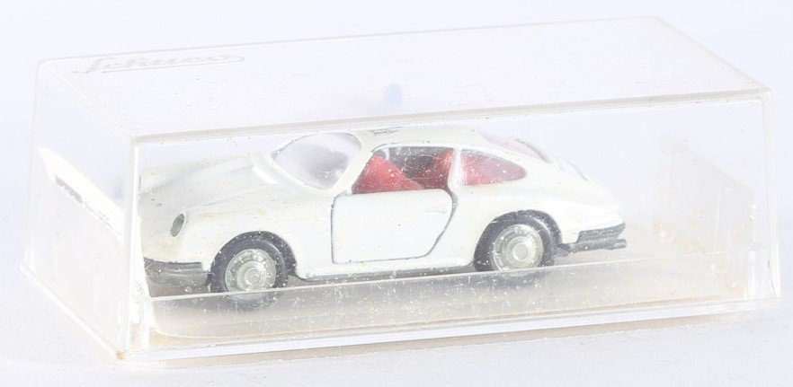 kallistoys auctions auktionen-antique vintage toys-antik historisch spielzeug-schuco-germany-diecast-car-auto-scale 1 to 66-porsche 911s-autobahnpolizei-white-weiss-825-2i