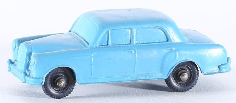 kallistoys auctions auktionen-antique vintage toys-antik historisch spielzeug-tomte-norway-vinyl-car-auto-scale 1 to 43-mercedes 180-blue-blau-9-1a