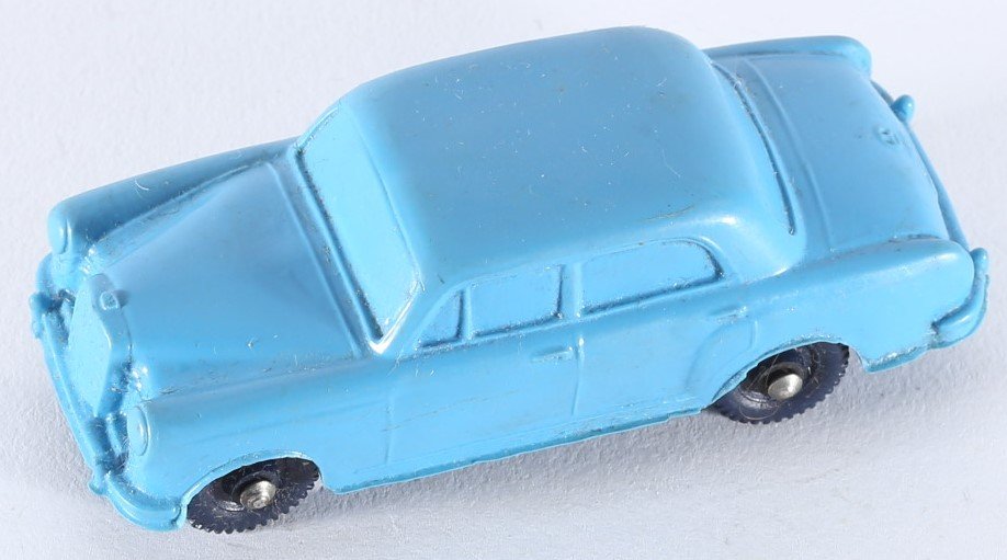 kallistoys auctions auktionen-antique vintage toys-antik historisch spielzeug-tomte-norway-vinyl-car-auto-scale 1 to 43-mercedes 180-blue-blau-9-1b
