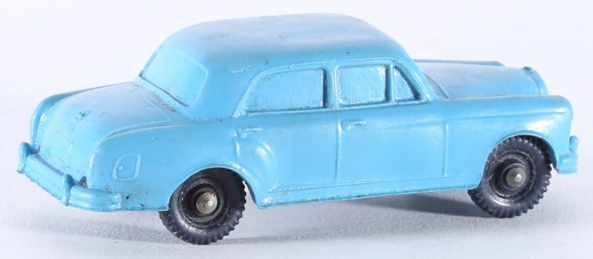 kallistoys auctions auktionen-antique vintage toys-antik historisch spielzeug-tomte-norway-vinyl-car-auto-scale 1 to 43-mercedes 180-blue-blau-9-1f