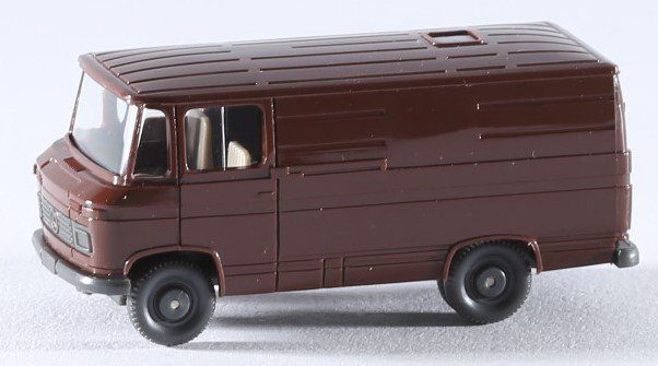 kallistoys auctions auktionen-antique vintage toys-antik historisch spielzeug-wiking-germany-plastic-van-transporter-scale 1 to 90-mercedes 0 406-dark brown-lehmbraun-27-1a