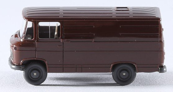 kallistoys auctions auktionen-antique vintage toys-antik historisch spielzeug-wiking-germany-plastic-van-transporter-scale 1 to 90-mercedes 0 406-dark brown-lehmbraun-27-1c