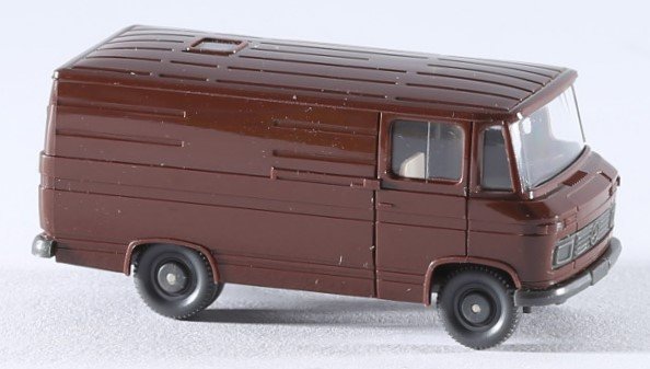 kallistoys auctions auktionen-antique vintage toys-antik historisch spielzeug-wiking-germany-plastic-van-transporter-scale 1 to 90-mercedes 0 406-dark brown-lehmbraun-27-1d