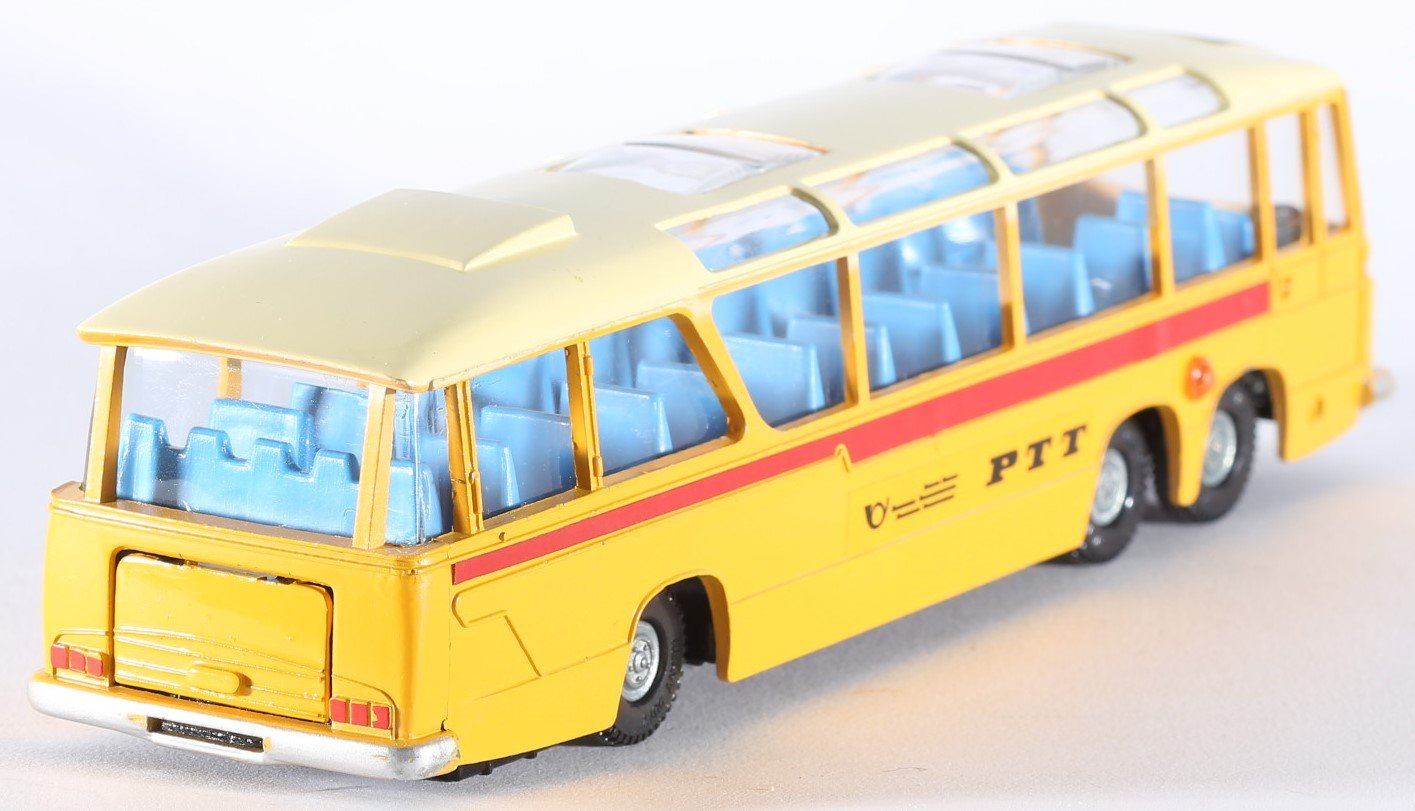 kallistoys auctions auktionen-antique vintage toys-antik historisch spielzeug-dinky toys-meccano-england-diecast-scale 1 to 43-vega major swiss postal bus-961-1f