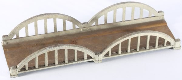 kallistoys auctions auktionen-antique vintage toys-antik historisch spielzeug-f.e.m.-italy-tinplate-blech-accessory-zubehör-double arch bridge-doppelbogenbrücke-ponte a due campate-41-2b