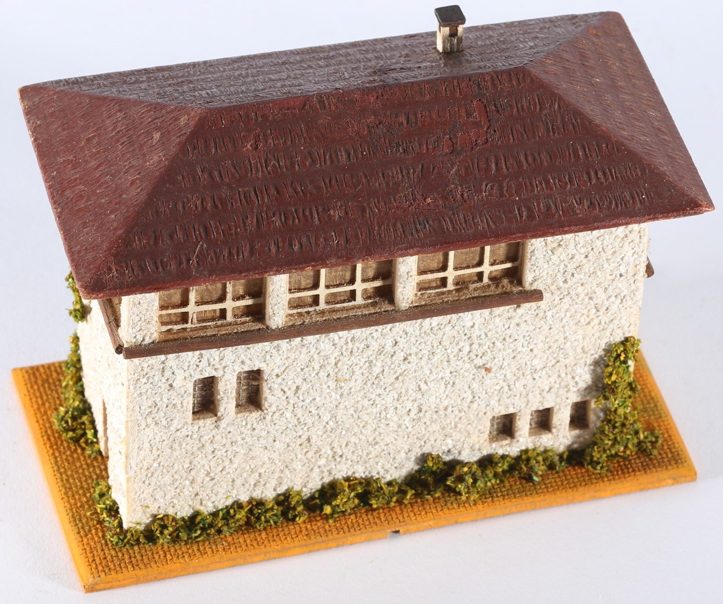 kallistoys auctions auktionen-antique vintage toys-antik historisch spielzeug-faller-germany-wood house-holzhaus-switch tower-stellwerk-ohne briefmarke-124-1b