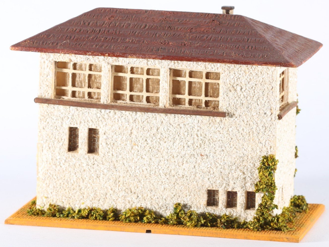 kallistoys auctions auktionen-antique vintage toys-antik historisch spielzeug-faller-germany-wood house-holzhaus-switch tower-stellwerk-ohne briefmarke-124-1h