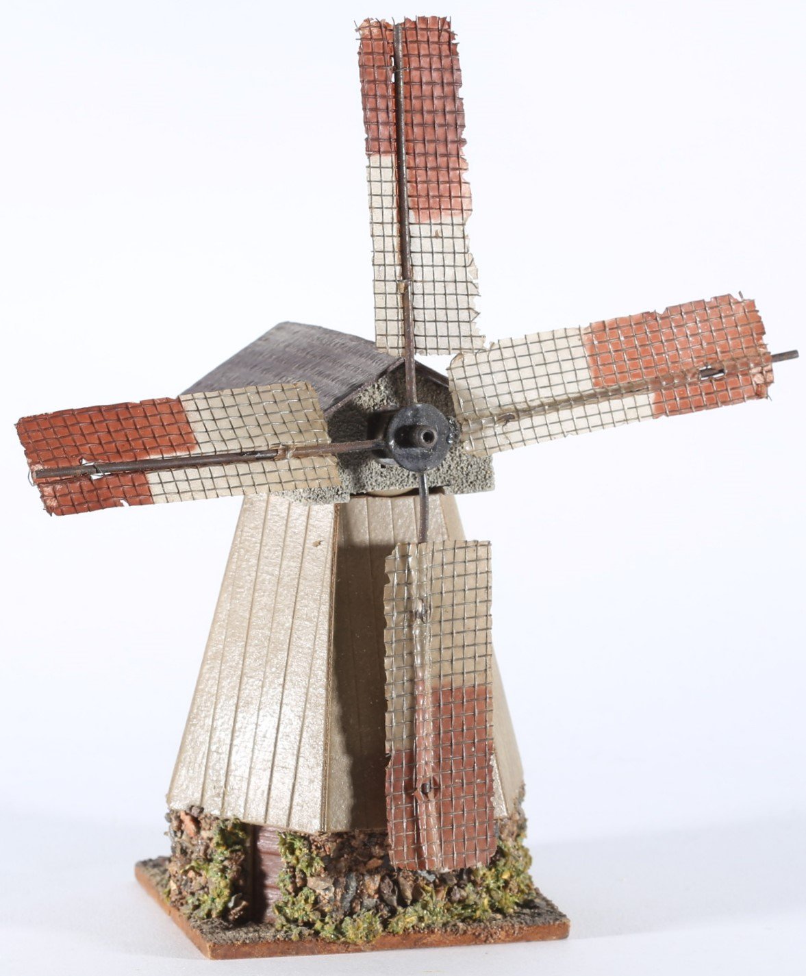 kallistoys auctions auktionen-antique vintage toys-antik historisch spielzeug-faller-germany-wood house-holzhaus-windmill-windmühle mit motor-alter stempel-25-1a