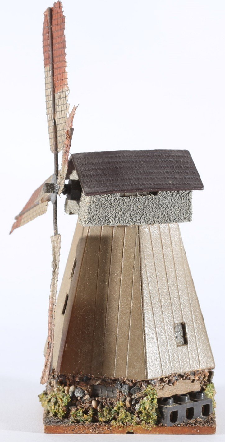 kallistoys auctions auktionen-antique vintage toys-antik historisch spielzeug-faller-germany-wood house-holzhaus-windmill-windmühle mit motor-alter stempel-25-1d