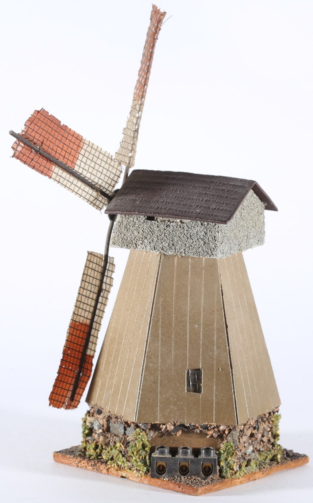 kallistoys auctions auktionen-antique vintage toys-antik historisch spielzeug-faller-germany-wood house-holzhaus-windmill-windmühle mit motor-alter stempel-25-1h