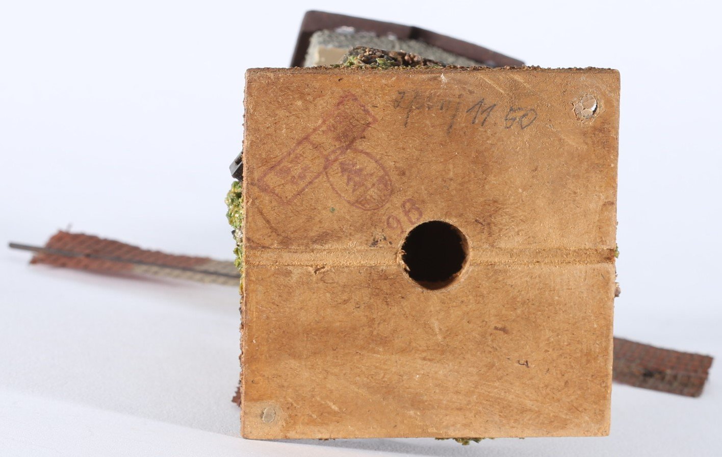 kallistoys auctions auktionen-antique vintage toys-antik historisch spielzeug-faller-germany-wood house-holzhaus-windmill-windmühle mit motor-alter stempel-25-1i