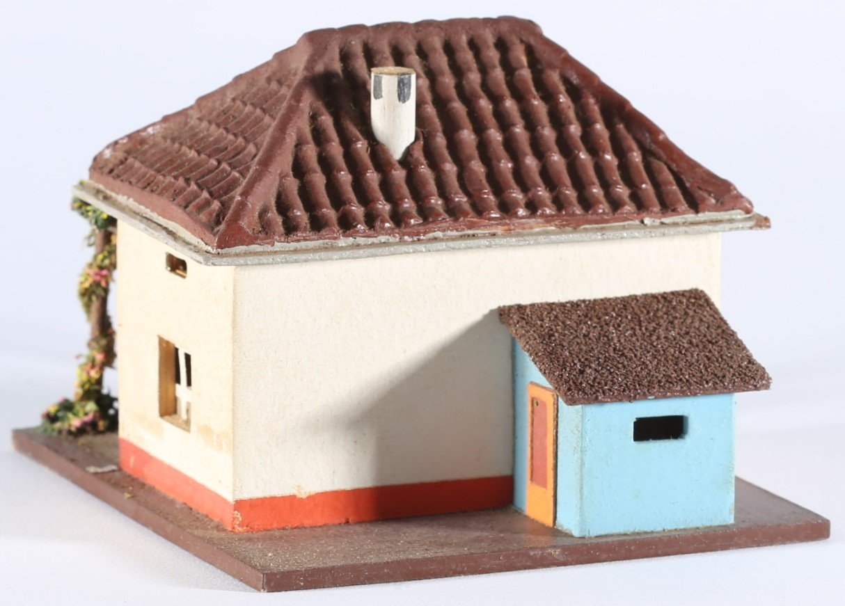 kallistoys auctions auktionen-antique vintage toys-antik historisch spielzeug-rivarossi-italy-wood house-holzhaus-tavern for hunters-restaurant-osteria ai cacciatori-s 032-2f