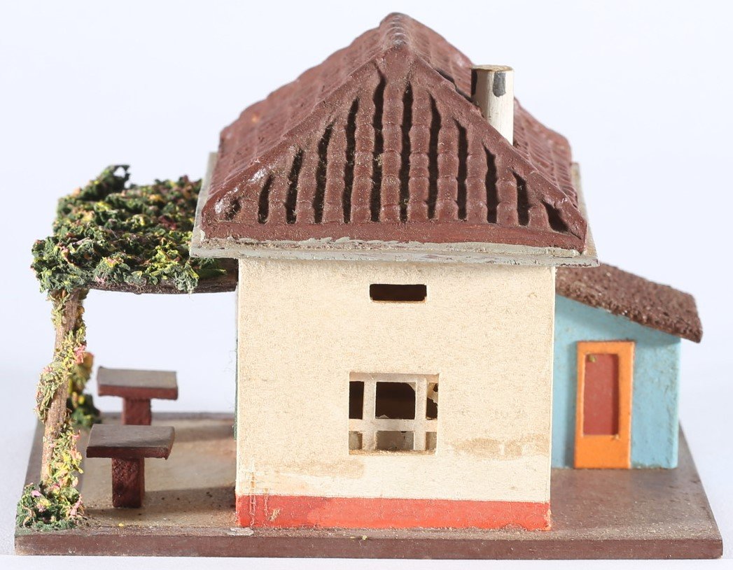 kallistoys auctions auktionen-antique vintage toys-antik historisch spielzeug-rivarossi-italy-wood house-holzhaus-tavern for hunters-restaurant-osteria ai cacciatori-s 032-2g