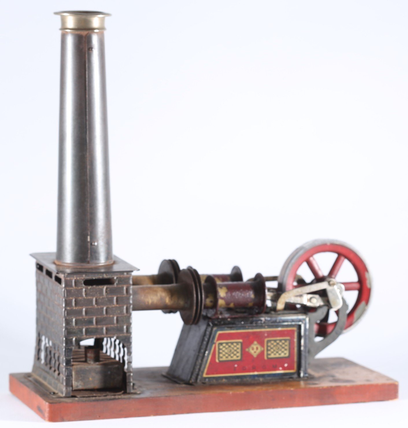 kallistoys auctions auktionen-antique vintage toys-antik historisch spielzeug-bing-germany-tinplate-blech-hot air engine-heissluftmotor-two cylinders-zwei zylinder-135 22-2g