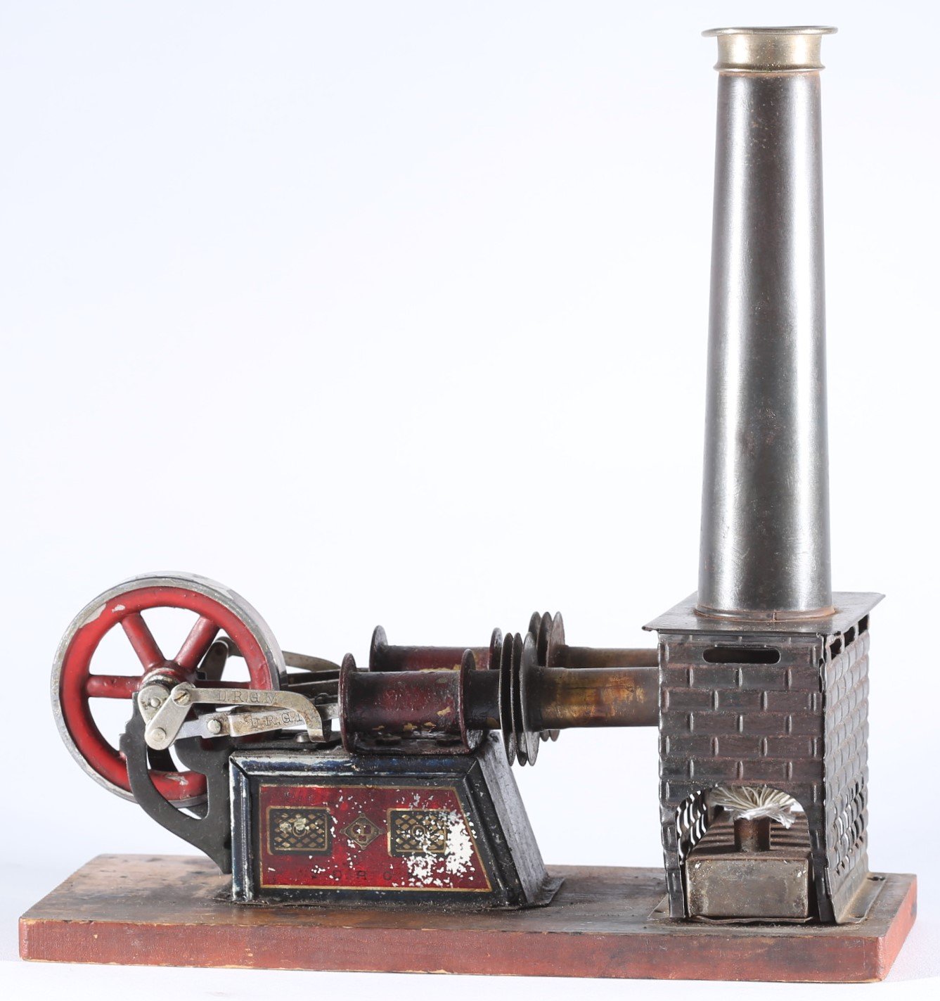 kallistoys auctions auktionen-antique vintage toys-antik historisch spielzeug-bing-germany-tinplate-blech-hot air engine-heissluftmotor-two cylinders-zwei zylinder-135 22-2i