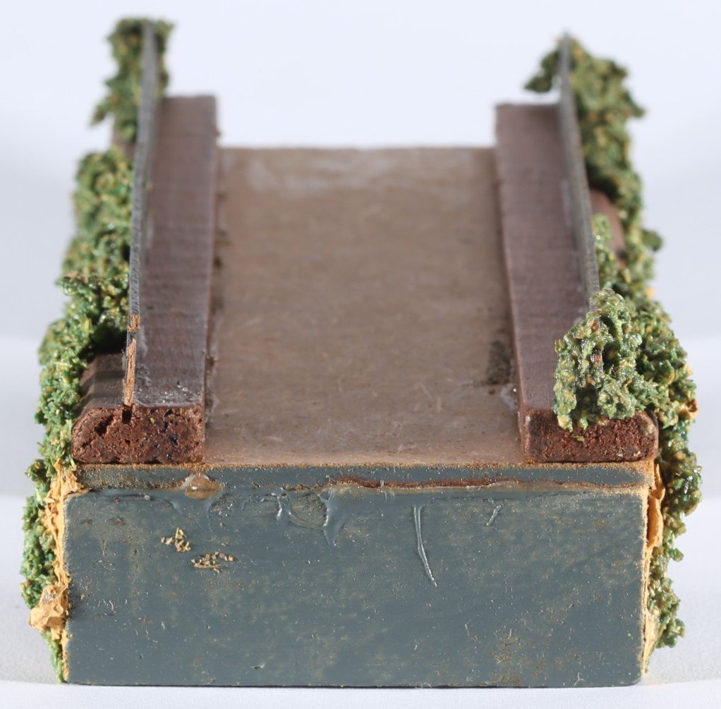 kallistoys auctions auktionen-antique vintage toys-antik historisch spielzeug-faller-germany-wood accessory-holz zubehör-straight arch bridge-gerade bogenbrücke-441-1d