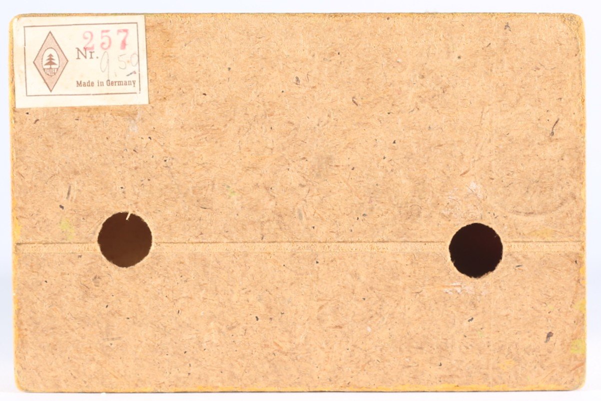 kallistoys auctions auktionen-antique vintage toys-antik historisch spielzeug-faller-germany-wood house-holzhaus-two storey home garage-zweistöckiges wohnhaus-gerade briefmarke-rote nummer-257-1i