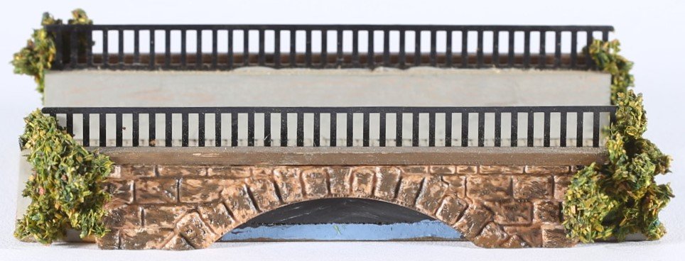 kallistoys auctions auktionen-antique vintage toys-antik historisch spielzeug-faller-germany-railway accessory-eisenbahnzubehör-small bridge-kleine brücke-ohne briefmarke-544-1c