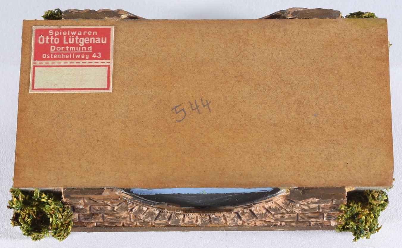 kallistoys auctions auktionen-antique vintage toys-antik historisch spielzeug-faller-germany-railway accessory-eisenbahnzubehör-small bridge-kleine brücke-ohne briefmarke-544-1f
