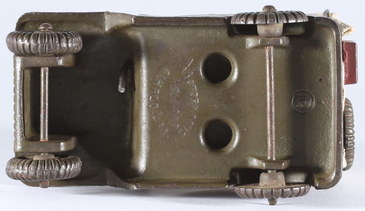 kallistoys auctions auktionen-antique vintage toys-antik historisch spielzeug-kraus victory toys-alhako limited vaassen-netherlands-military toy-speelgoed-willy's jeep 1945-2h