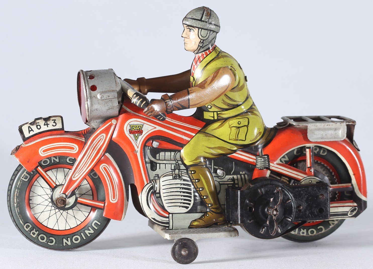 kallistoys-auctions-auktionen-antique-vintage-toys-antik-historisch-spielzeug-arnold-germany-tinplate-blech-motorcycle-motorrad-red-rot-1a