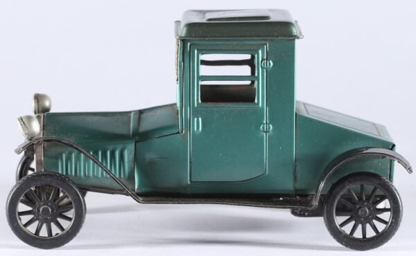 kallistoys-auctions-auktionen-antique-vintage-toys-antik-historisch-spielzeug-bandai-japan-tinplate-friction-car-packard-oldtimer-1913-greenmetallic-758-1c