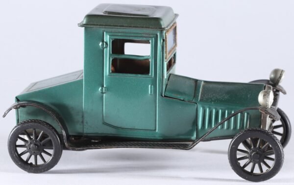 kallistoys-auctions-auktionen-antique-vintage-toys-antik-historisch-spielzeug-bandai-japan-tinplate-friction-car-packard-oldtimer-1913-greenmetallic-758-1e