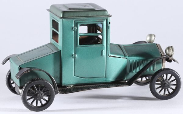 kallistoys-auctions-auktionen-antique-vintage-toys-antik-historisch-spielzeug-bandai-japan-tinplate-friction-car-packard-oldtimer-1913-greenmetallic-758-1f