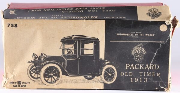 kallistoys-auctions-auktionen-antique-vintage-toys-antik-historisch-spielzeug-bandai-japan-tinplate-friction-car-packard-oldtimer-1913-greenmetallic-758-1j