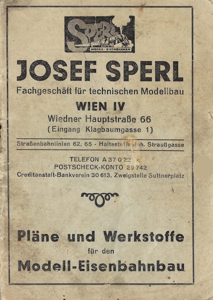 Josef Sperl catalogue 1947 German version (Austria)