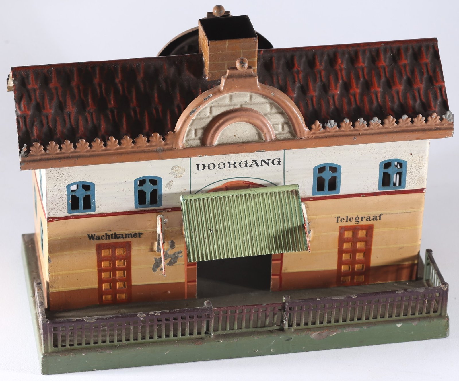 kallistoys-auctions-auktionen-antique-vintage-toys-antik-historisch-spielzeug-marklin-germany-tinplate-blech-railway-accessory-eisenbahnzubehor-station-bahnhof-2001-0-nl-version-1b