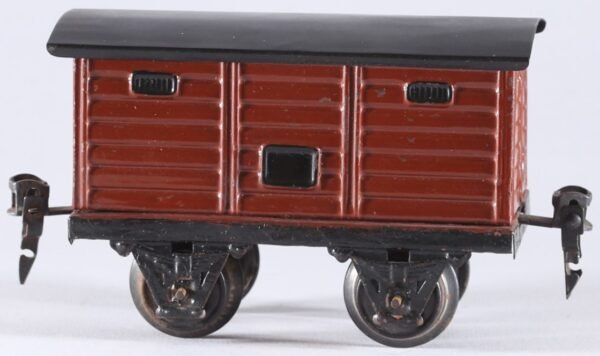 kallistoys-auctions-auktionen-antique-vintage-toys-antik-historisch-spielzeug-marklin-germany-train-eisenbahn-goods-car-guterwagen-ohne-tur-1967-rotbraun-1e