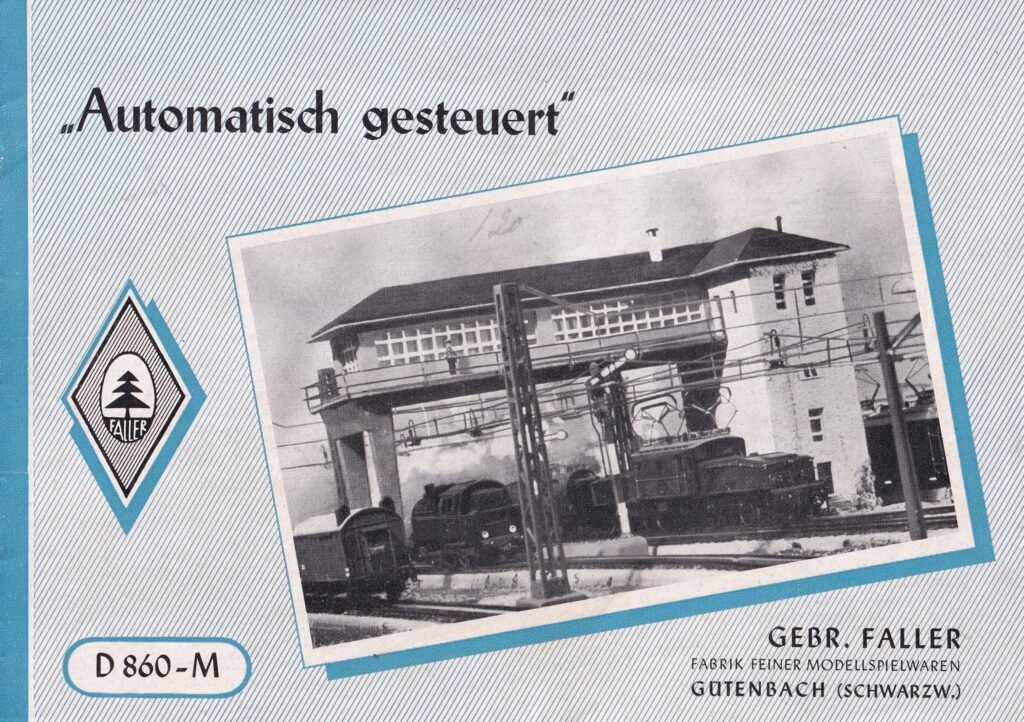 Faller manual “Automatisch gesteuert” D 860-M German version
