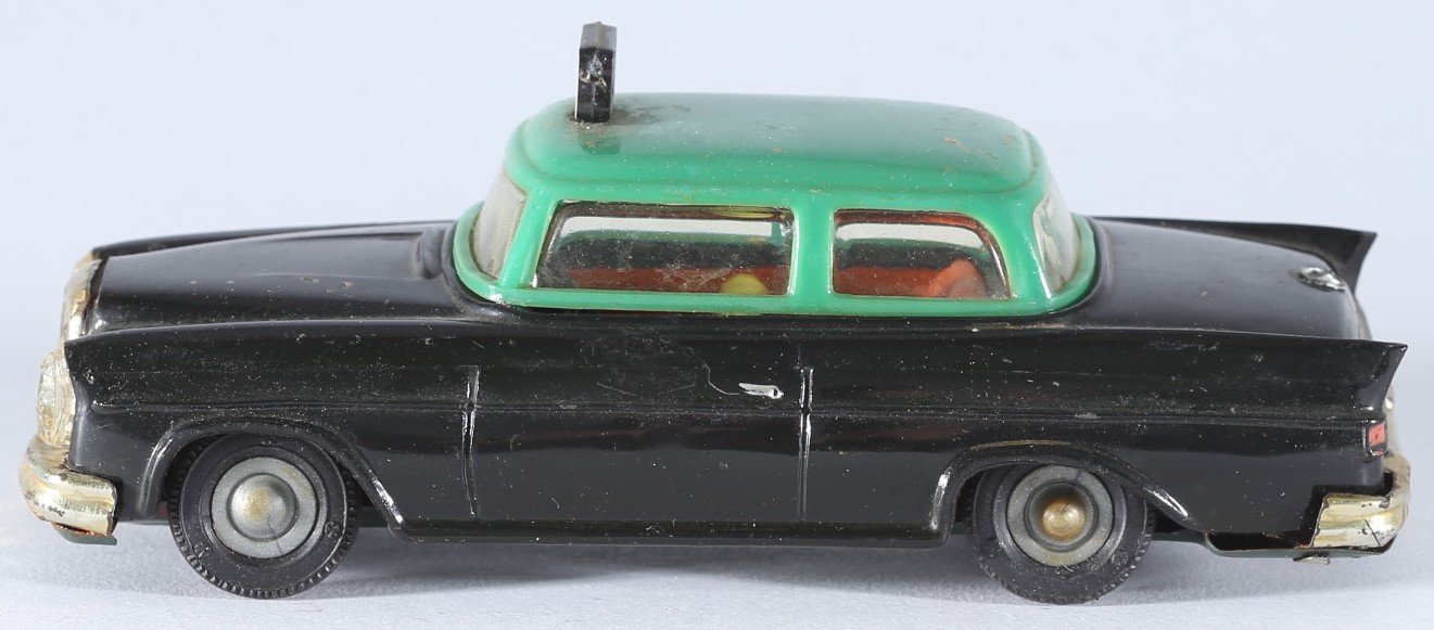 kallistoys-auctions-auktionen-antique-vintage-toys-antik-historisch-spielzeug-pepe-portugal-tin-toy-blechspielzeug-friction-car-auto-taxi-mercedes-220s-2c