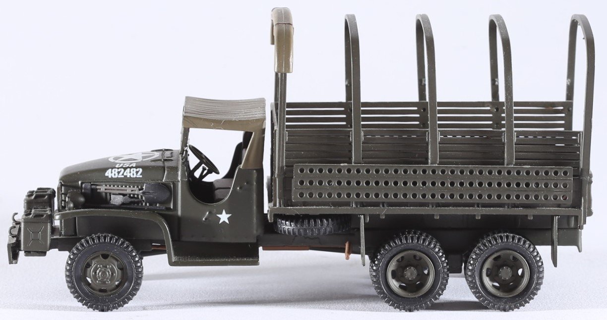 kallistoys-auctions-auktionen-antique-vintage-toys-antik-historisch-spielzeug-vitesse-victoria-portugal-military-scale-1-to-43-gmc-6x6-troop-carrier-truck-us-army-d-day-1944-r057-1c