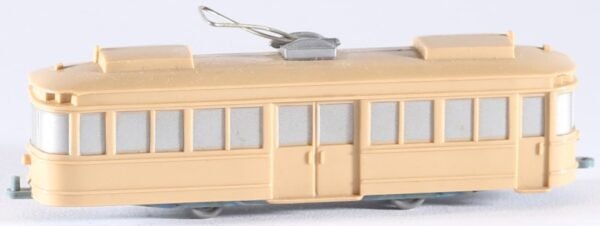 kallistoys-auctions-auktionen-antique-vintage-toys-antik-historisch-spielzeug-wiking-germany-plastic-scale-1-to-90-tram-strassenbahn-unverglast-creme-boden-meliert-t68-1e