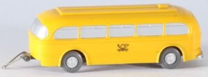 Vintage WIKING (WM) plastic scale 1/90 Pullman post bus trailer #71a