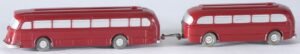 Vintage WIKING (WM) plastic scale 1/90 Mercedes Pullman bus + trailer #70 – 70a