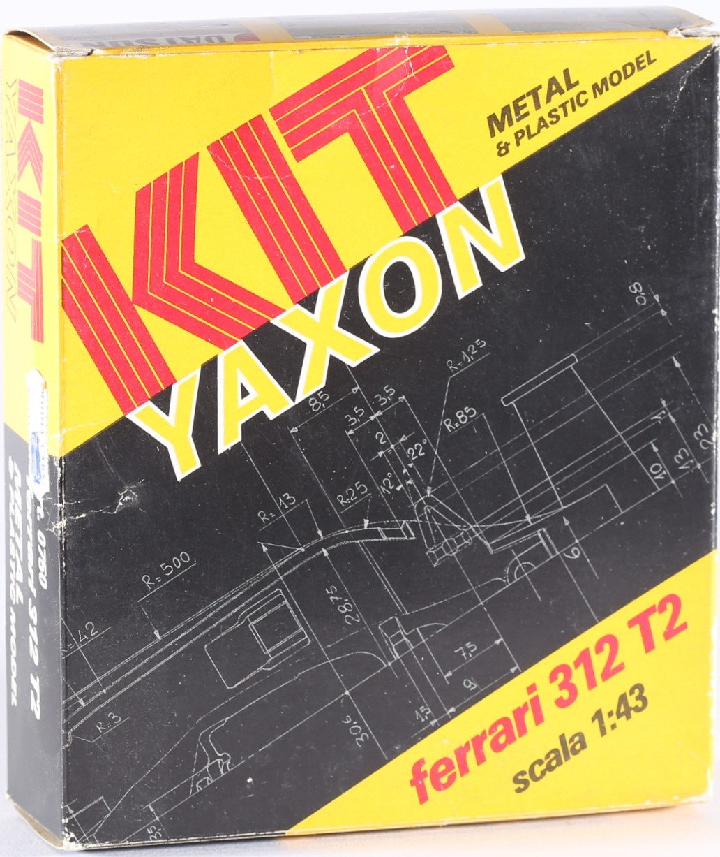 kallistoys-auctions-auktionen-antique-vintage-toys-antik-historisch-spielzeug-yaxon-italy-race-car-rennwagen-scale-1-to-43-kit-bausatz-ferrari-312-t2-0750-1a