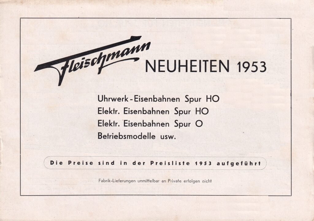 Fleischmann news 1953 German version