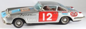 Vintage Bandai Japan tinplate friction drive Ferrari Super America 1960/70s toy car