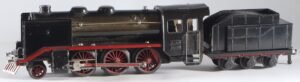 Vintage toy tinplate DITMAR (Austria) steam loco 1C clockwork #21.100 Wien (ca. 1952)